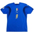 TONI #9 Italy Retro Home Jersey World Cup 2006