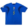 CANNAVARO #5 Italy Retro Home Jersey World Cup 2006