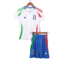 Kids Italy Away Full Jersey Kit Euro 2024