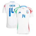 [Super Replica] CHIESA #14 Italy Away Jersey Euro 2024