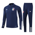 Kids Italy Zipper Sweatshirt Kit(Top+Pants) Navy 2023/24