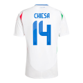 [Super Replica] CHIESA #14 Italy Away Jersey Euro 2024