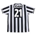 Zidane #21 Retro Juventus Home Jersey 1996/97