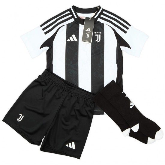 Kids Juventus Home Full Kit(Jersey+Shorts+Socks) 2024/25