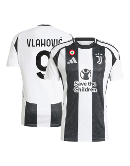 VLAHOVIĆ #9 Juventus Home Save The Children Jersey 2024/25