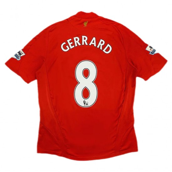 Gerrard #8 Retro Liverpool Home Jersey 2008/09