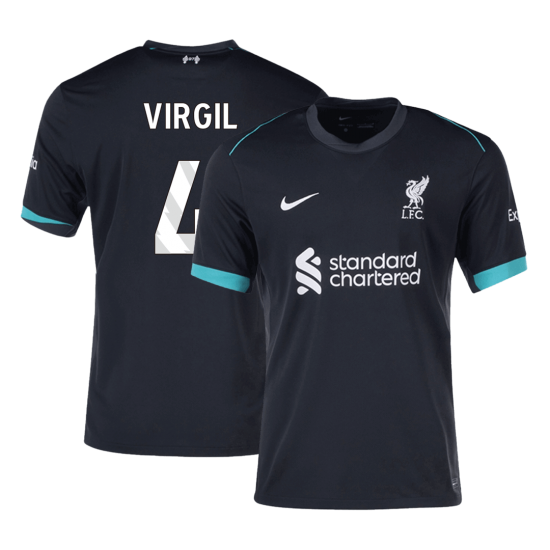 VIRGIL #4 Liverpool Away Jersey 2024/25