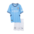 Kids Manchester City Home Jersey Kit 2024/25