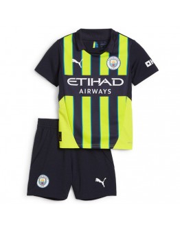 Kids Manchester City Away Jersey Kit 2024/25