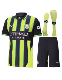 Manchester City Away Full Kit(Jersey+Shorts+Socks) 2024/25