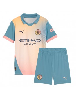 Kids Manchester City Fourth Jersey Kit 2024/25