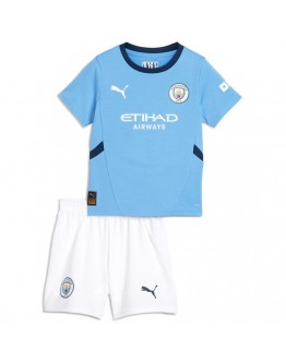 Kids Manchester City Home Jersey Kit 2024/25