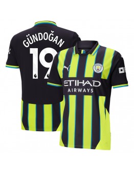 G&Uuml;NDOĞAN #19 Manchester City Away Jersey 2024/25