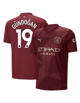 G&Uuml;NDOĞAN #19 Manchester City Third Jersey 2024/25