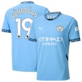 G&Uuml;NDOĞAN #19 Manchester City Home Jersey 2024/25