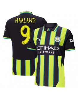 HAALAND #9 Manchester City Away Jersey 2024/25 - UCL Font