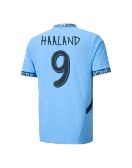 [Super Replica] HAALAND #9 Manchester City Home Jersey 2024/25 - UCL Font