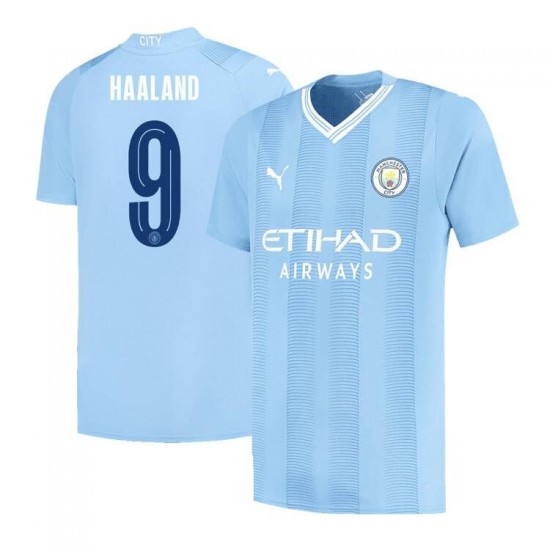 [Super Replica] Manchester City HAALAND #9 UCL Printing Home Jersey 2023/24