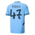 [Super Replica] FODEN #47 Manchester City Home Jersey 2024/25 - UCL Font