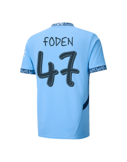 [Super Replica] FODEN #47 Manchester City Home Jersey 2024/25 - UCL Font