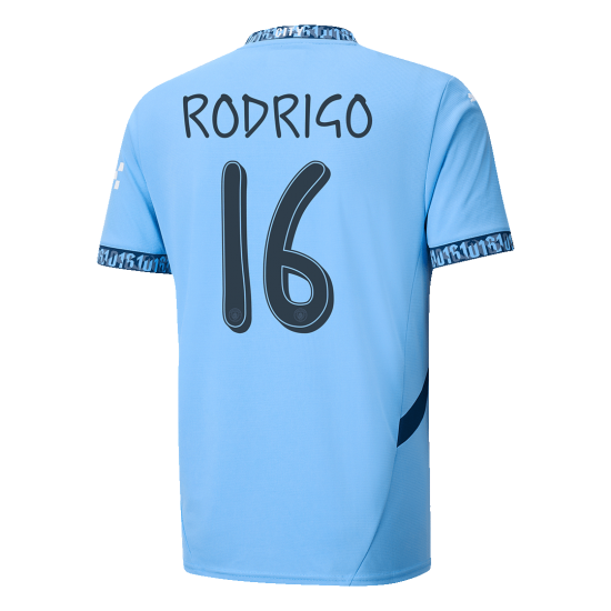 [Super Replica] RODRIGO #16 Manchester City Home Jersey 2024/25 - UCL Font