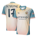 DE BRUYNE #17 Manchester City 'Definitely City' Fourth Jersey 2024/25 - UCL Font