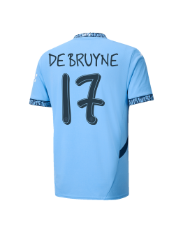 [Super Replica] DE BRUYNE #17 Manchester City Home Jersey 2024/25 - UCL Font