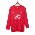 Retro Manchester United UCL Final Home Long Sleeve Jersey 2007/08