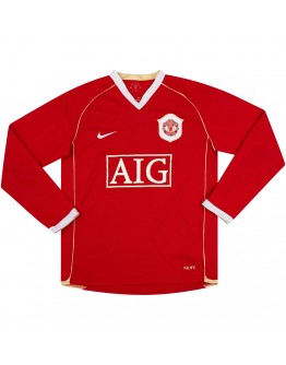 Manchester United Retro Jersey Long Sleeve Home 2006/07