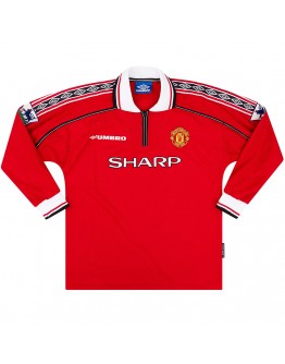 Manchester United Retro Jersey Home Long Sleeve 1998/00