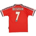 Beckham #7 Manchester United Retro Home Jersey 1999/00