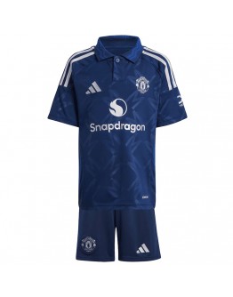 Kids Manchester United Away Jersey Kit 2024/25