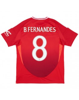 B.FERNANDES #8 Manchester United Home Jersey 2024/25 - Man United Font