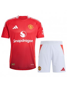 Manchester United Home Match Jersey+Shorts Kit Player Version 2024/25