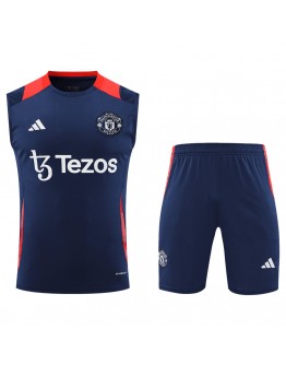 Manchester United Pre-Match Vest Kit(Jersey+Shorts) 2024/25