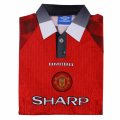 Scholes #18 Retro Manchester United Home Jersey 1996/98