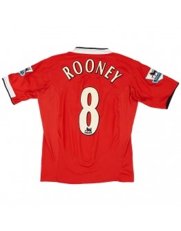 Rooney #8 Retro Manchester United Home Jersey 2005/06