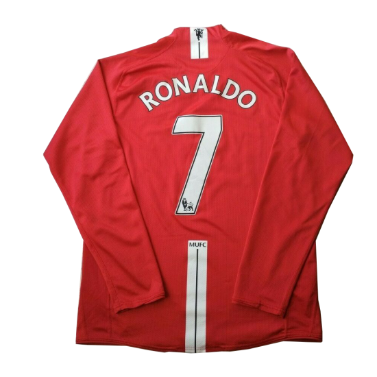 Manchester United RONALDO #7 Retro Jersey Long Sleeve 2007/08