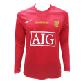 Retro Manchester United UCL Final Home Long Sleeve Jersey 2007/08