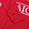 Retro Manchester United UCL Final Home Long Sleeve Jersey 2007/08