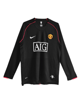 Retro Manchester United Away Long Sleeve Jersey 2007/08