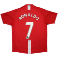 RONALDO #7 Retro Manchester United Home Jersey 2007/08