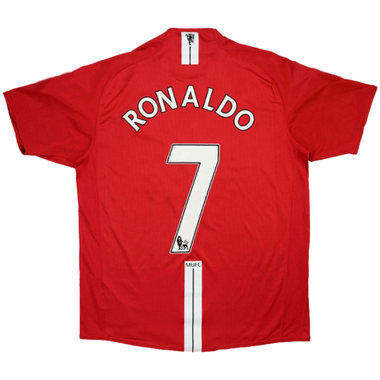 RONALDO #7 Retro Manchester United Home Jersey 2007/08