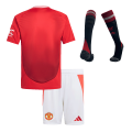 Kids Manchester United Home Full Kit(Jersey+Shorts+Socks) 2024/25