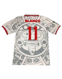 Mexico BLANCO #11 Retro Jersey Away Replica World Cup 1998