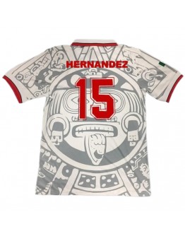 Mexico HERNANDEZ #15 Retro Jersey Away Replica World Cup 1998