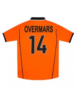 OVERMARS #14 Retro Netherlands Home Jersey World Cup 1998