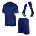 Netherlands Away Whole Kit(Jersey+Shorts+Socks) Euro 2024