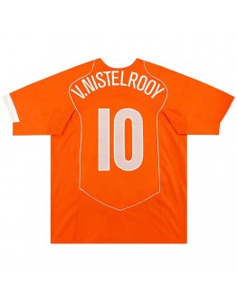 V.NISTELROOY #10 Netherlands Retro Jersey Home EURO 2004