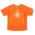 V.PERSIE #18 Netherlands Retro Jersey Home EURO 2004